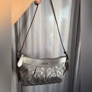 Coach Shimmering Silver grannycore  Bag